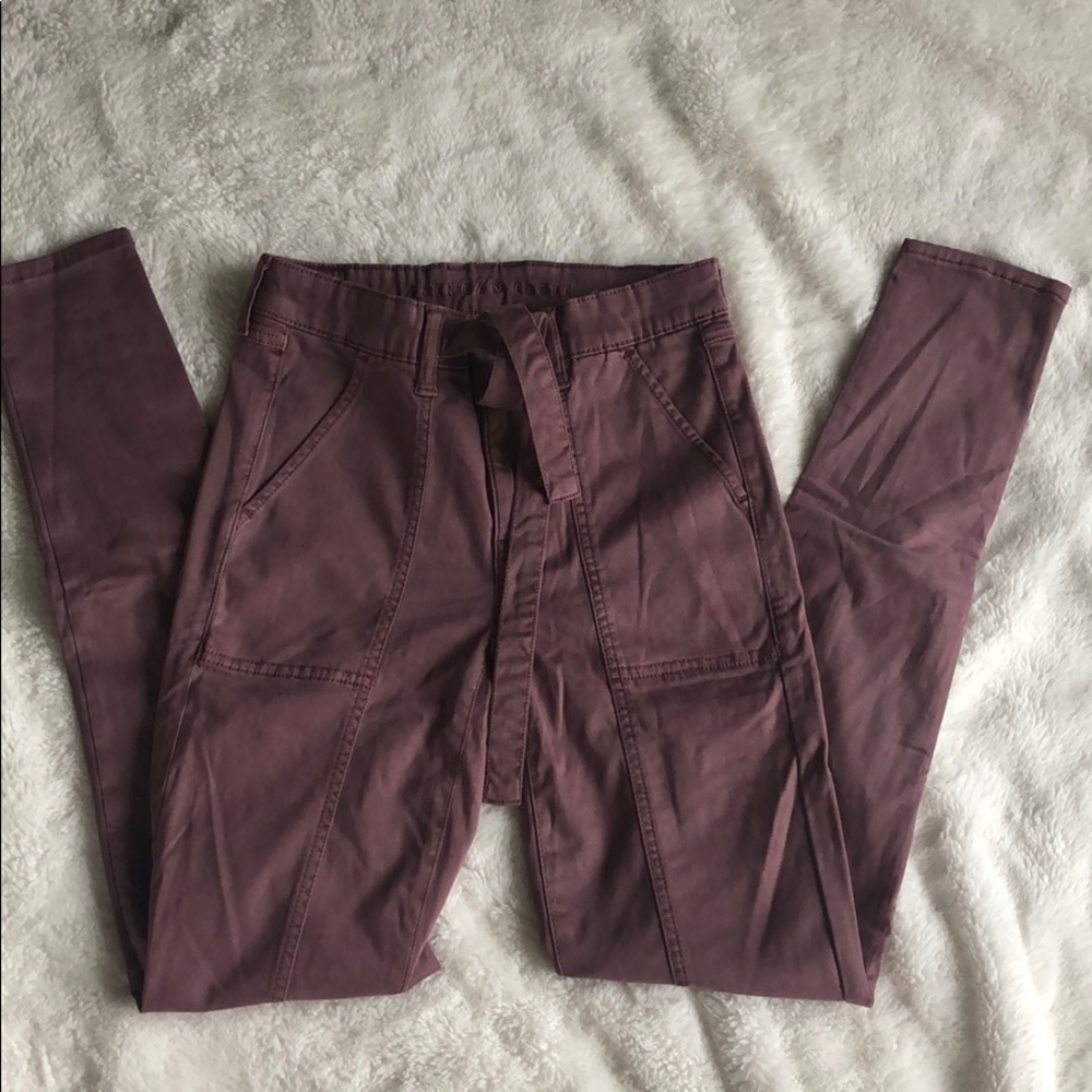 Mauve American‎ Eagle Hi-Rise Jeggings